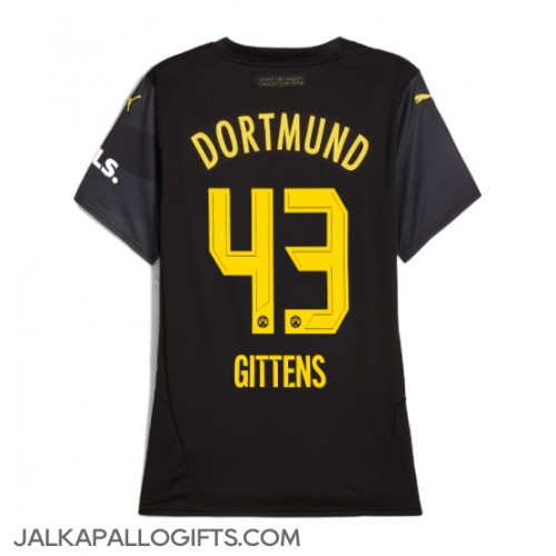 Borussia Dortmund Jamie Bynoe-Gittens #43 Vieraspaita Naiset 2024-25 Lyhythihainen